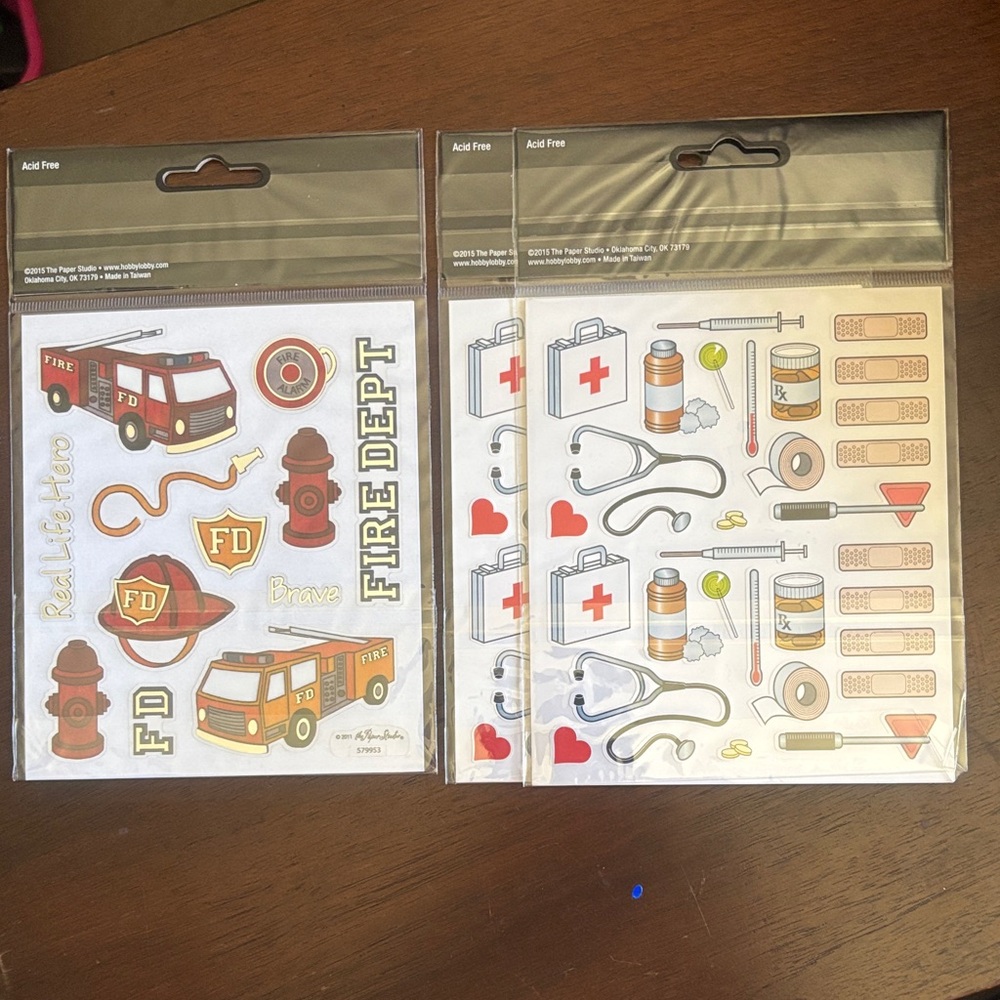Firefighter Themed Sticker Set - Picture 5 of 9